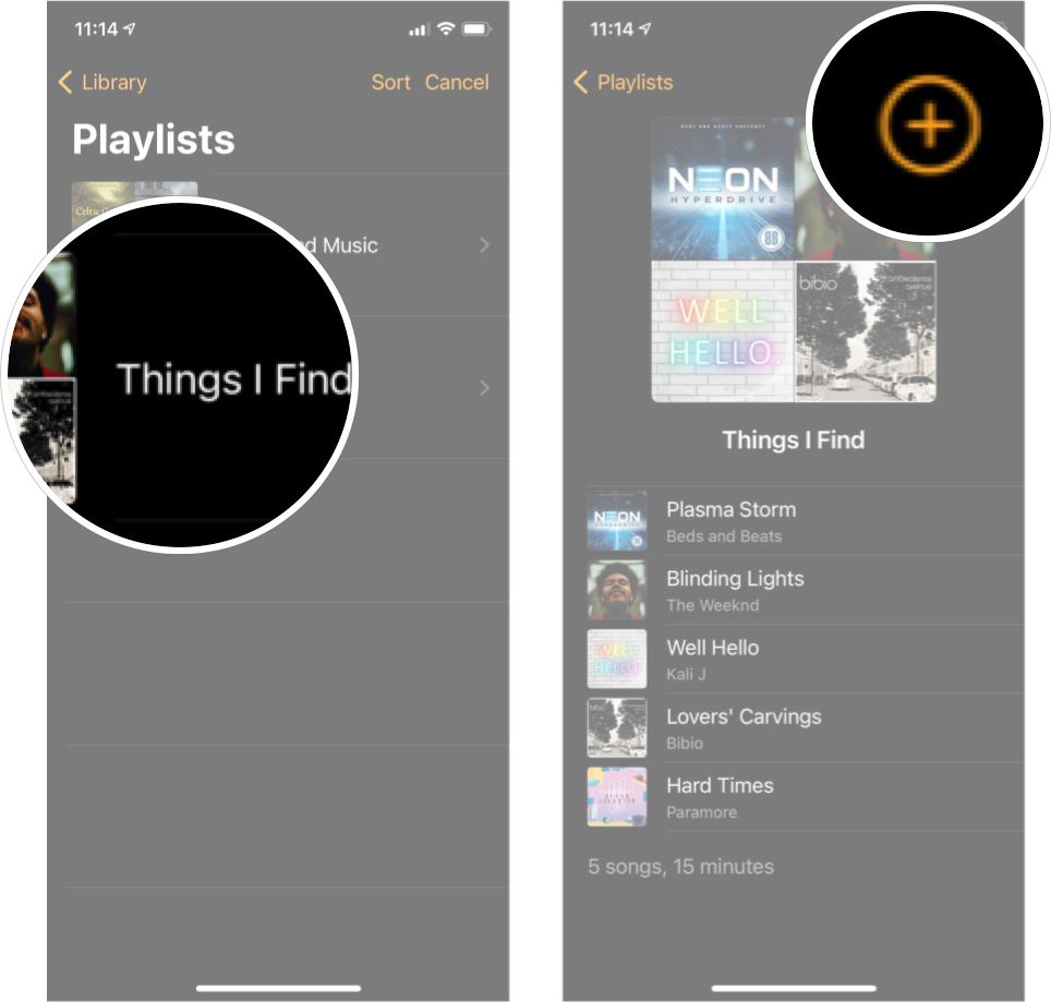 Adding Playlists To Apple Watch: Tap the playlist you want to add, and then tap the + in the top right corner.