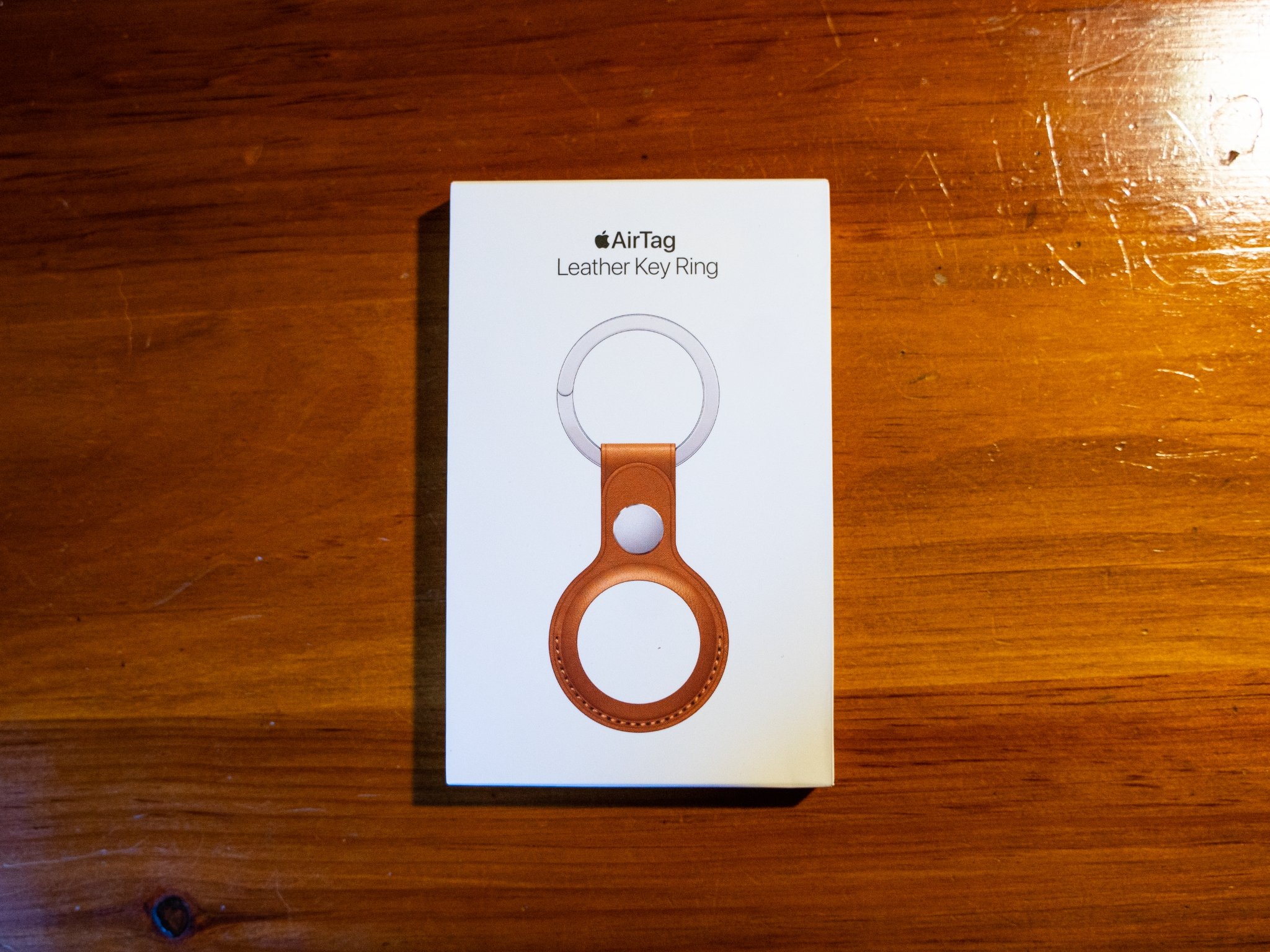 AirTag Apple Leather Keychain Box