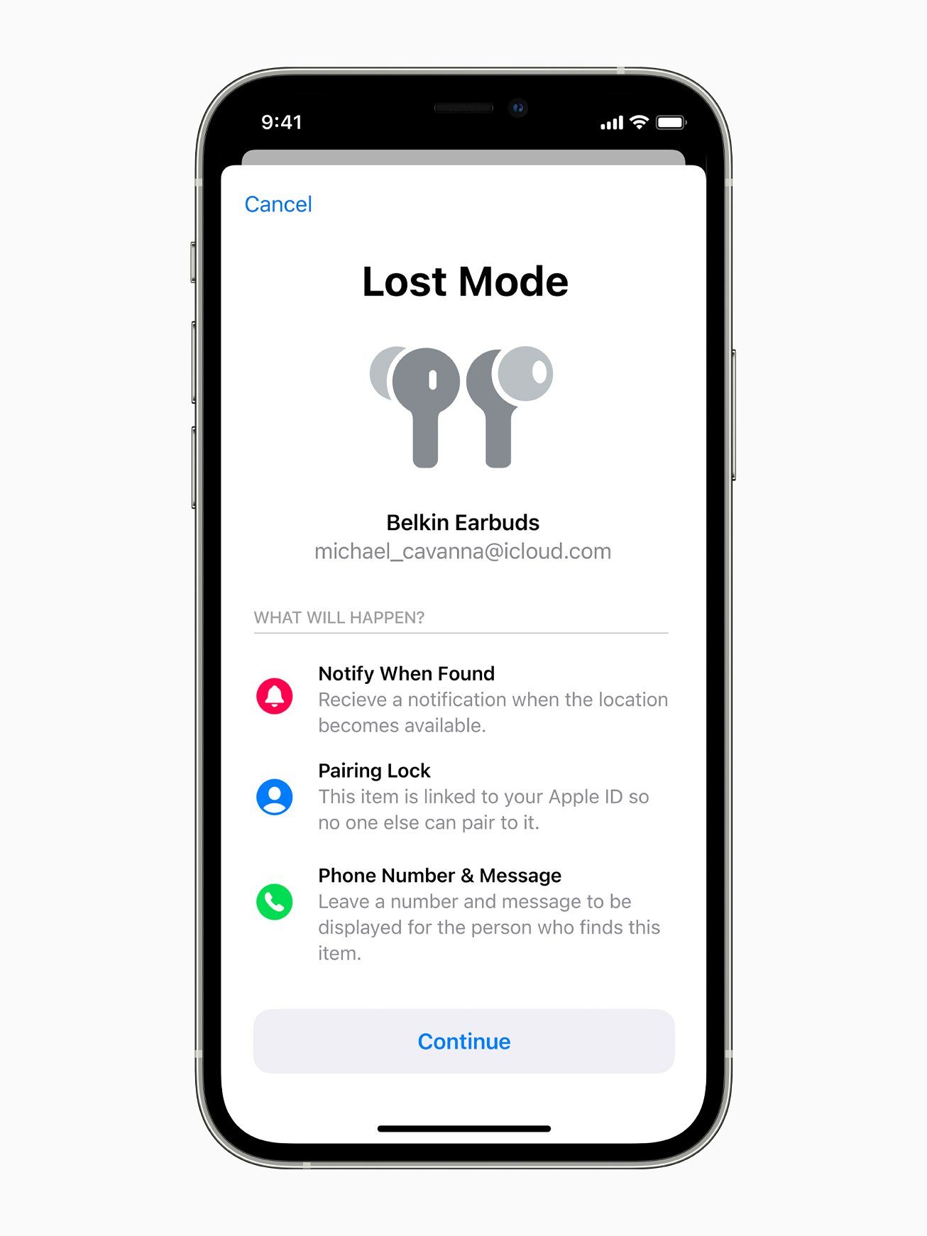 Apple Iphone12pro Lostmode Screen