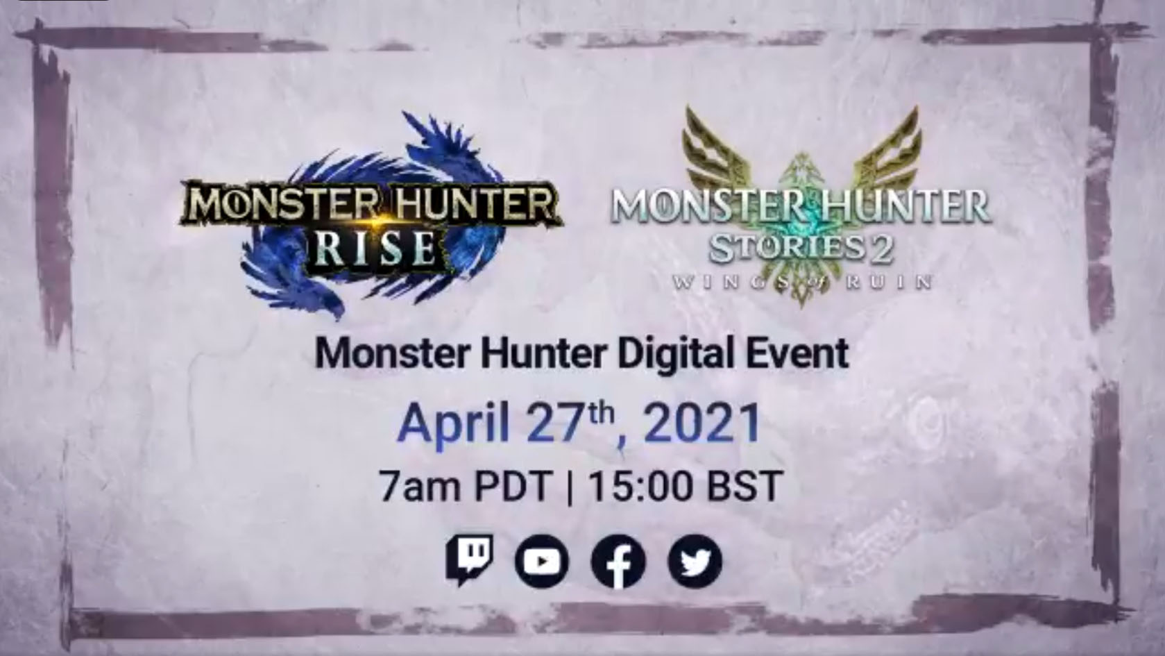 Capcom Monster Hunter Digital Event April