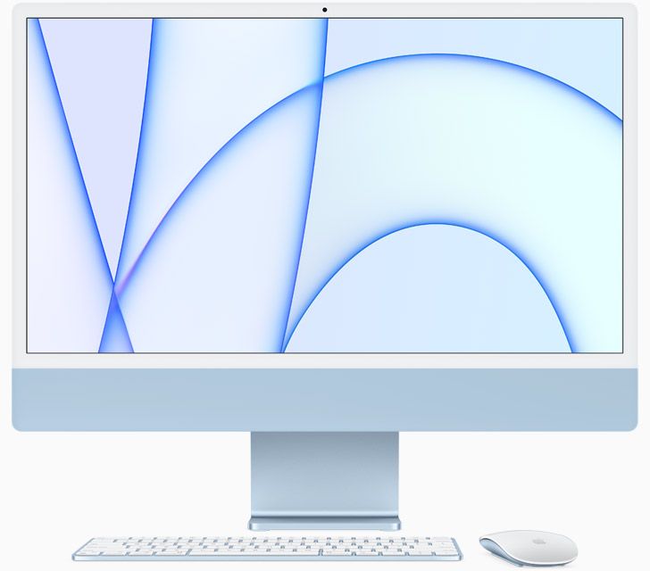 Front of the Blue iMac (2021)