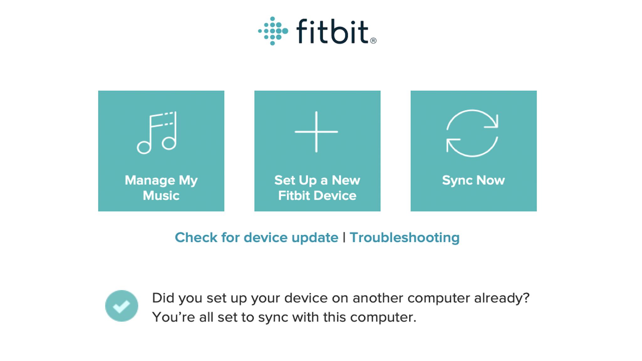 Sincronización de Fitbit