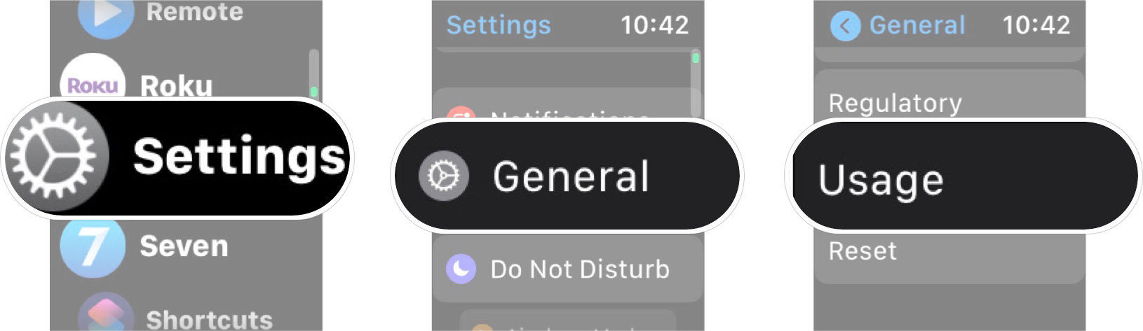 Storage Information On Apple Watch: Launch the settings app on your Apple Watch, tap general, and then tap usage. 