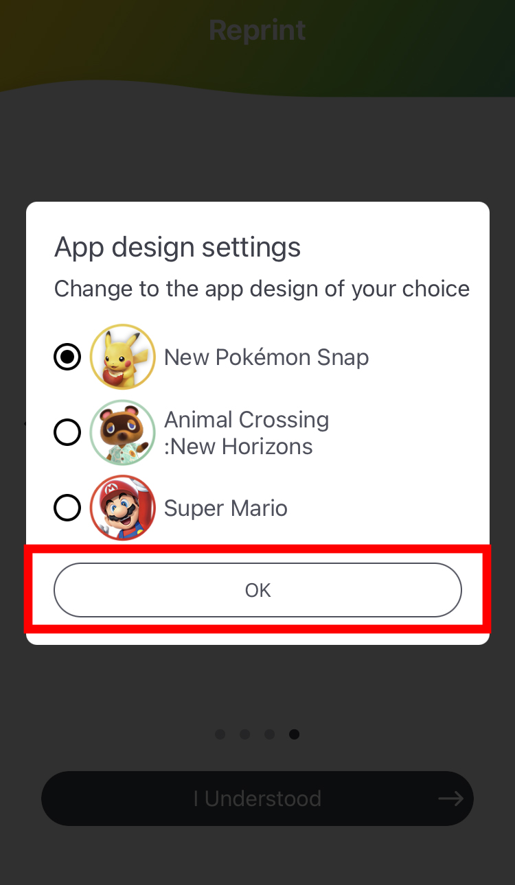 Instax Nintendo Switch App Theme Ok