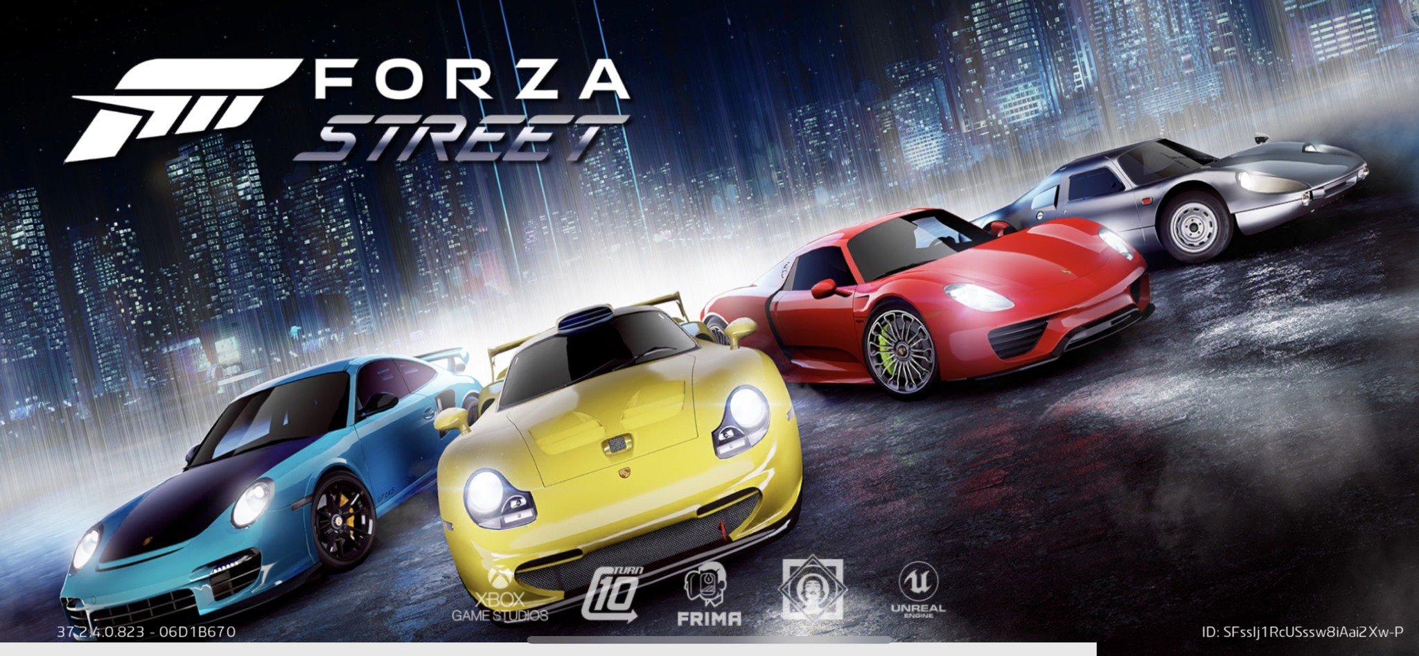 Forza Street Title Screen