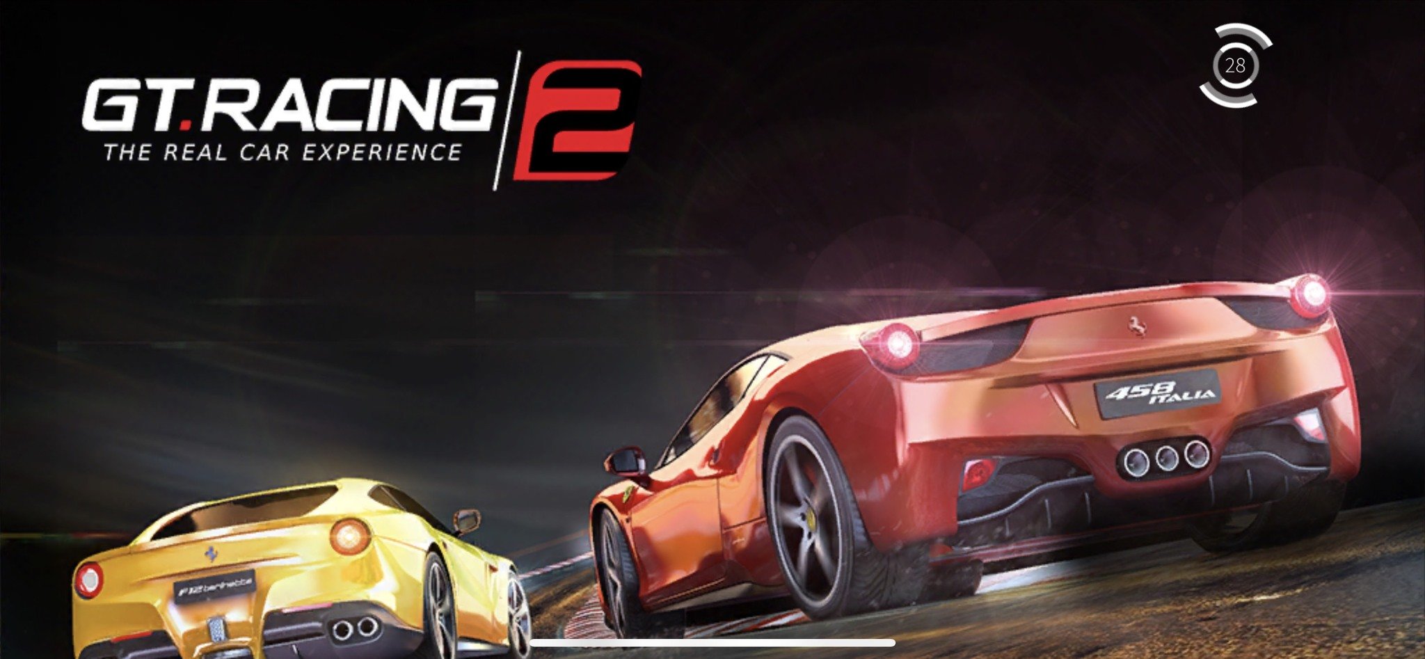 GT Racing 2 Title Screen