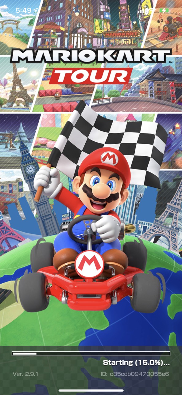 Mario Kart Tour Title Screen