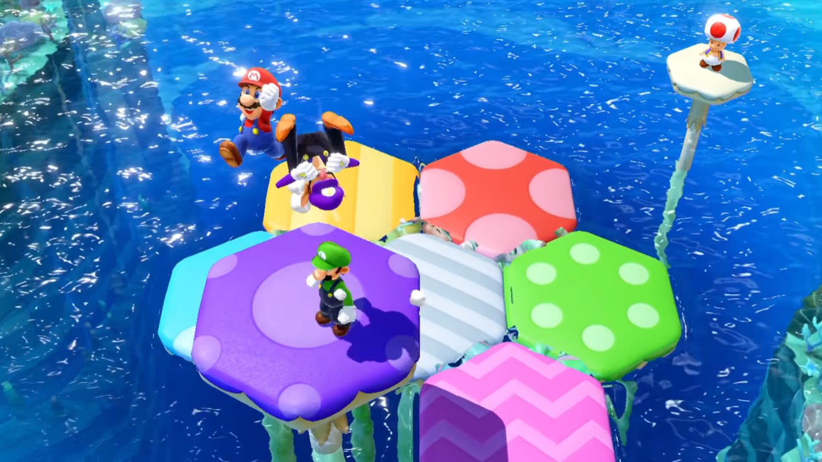 Mini-jeu de champignons Superstars de Mario Party