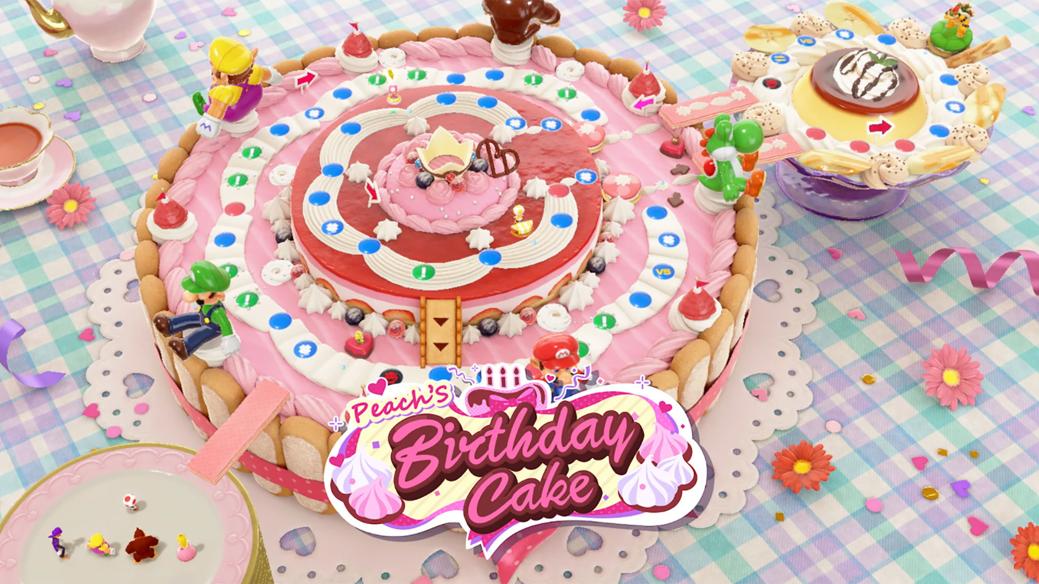Mario Party Superstars Peach Birthday Cake
