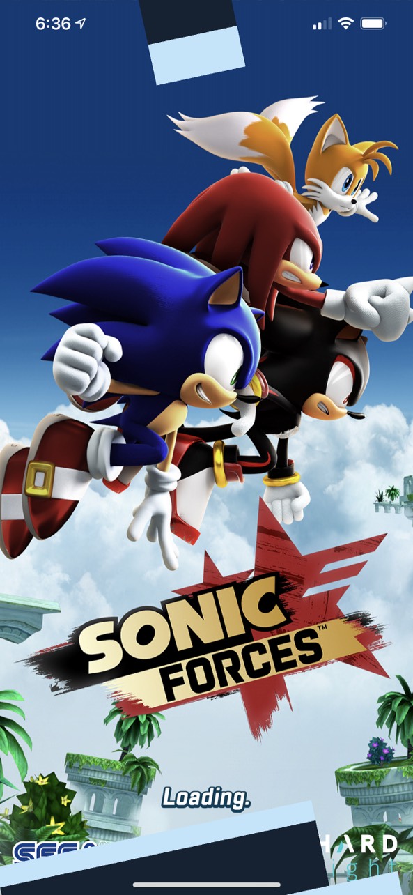 Sonic Forces Title Screen