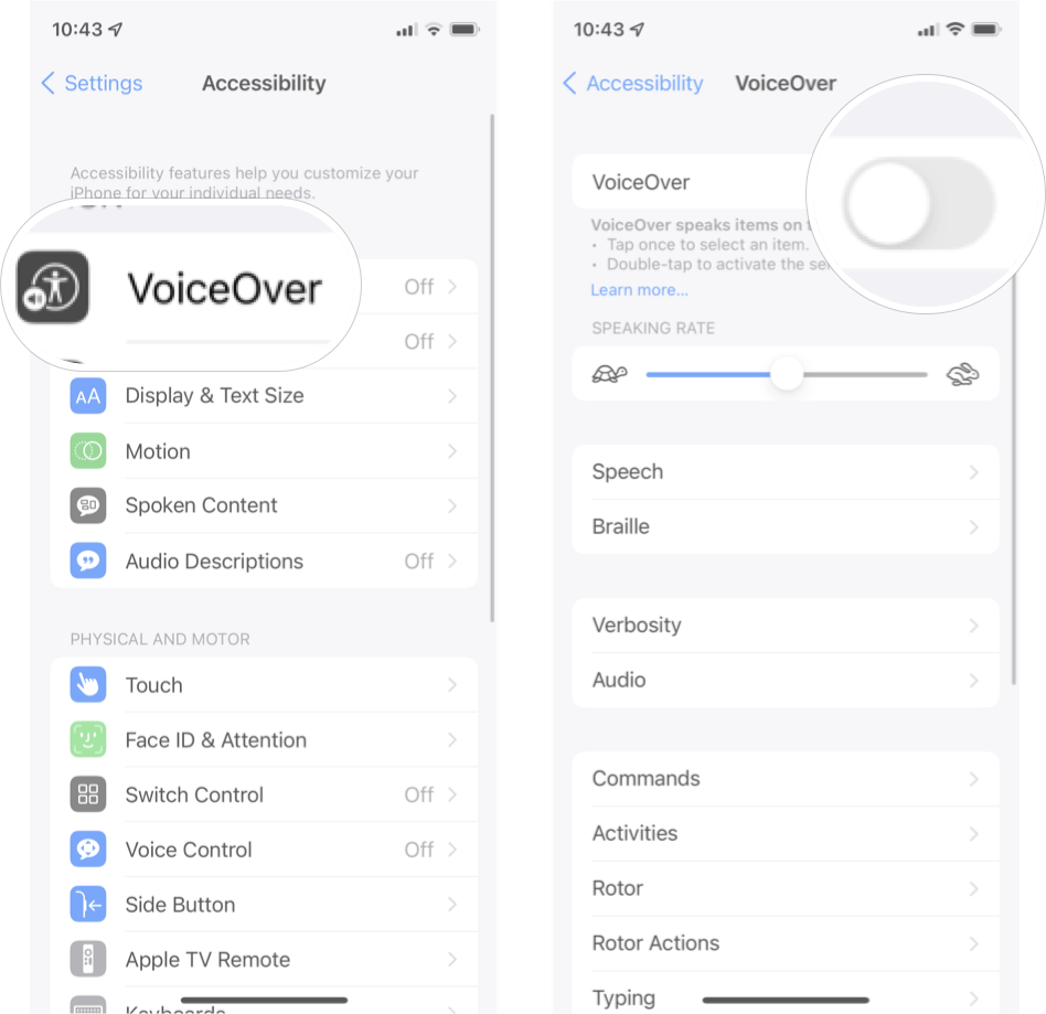 How To Activate Voiceover In iOS: Tap VoiceOver and then tap the on/off switch