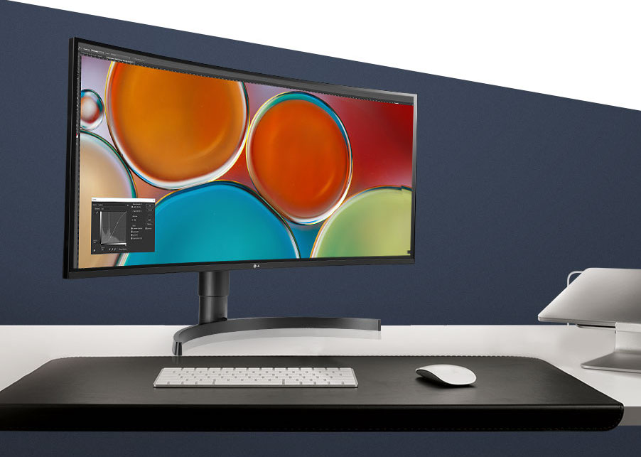 LG 34wn80c B Ultrawide Monitor On Desk