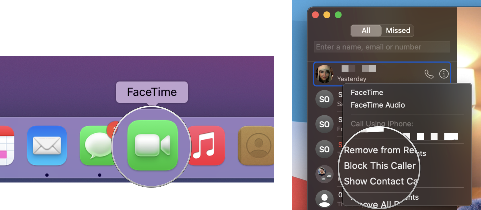 Facetime Macos Big Sur Comment bloquer les appels Facetime App