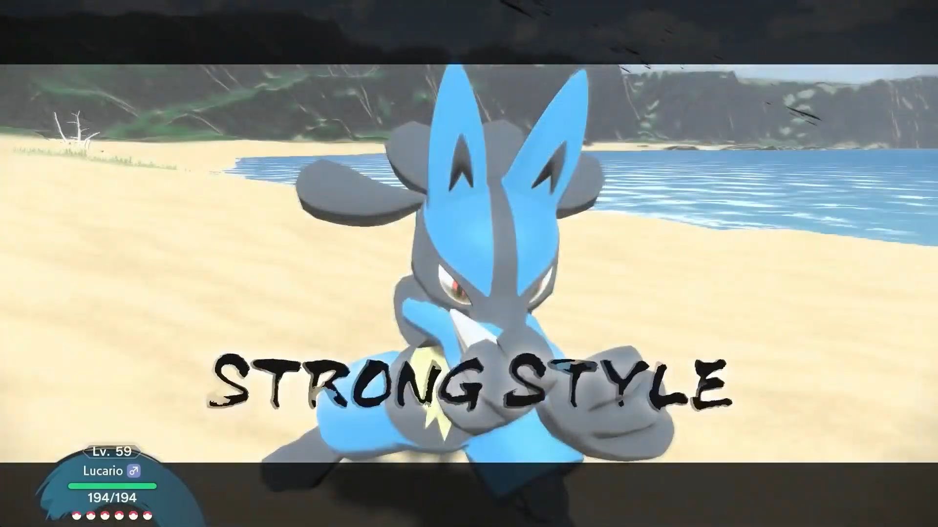 Pokemon Legends Arceus Strong Style Lucario