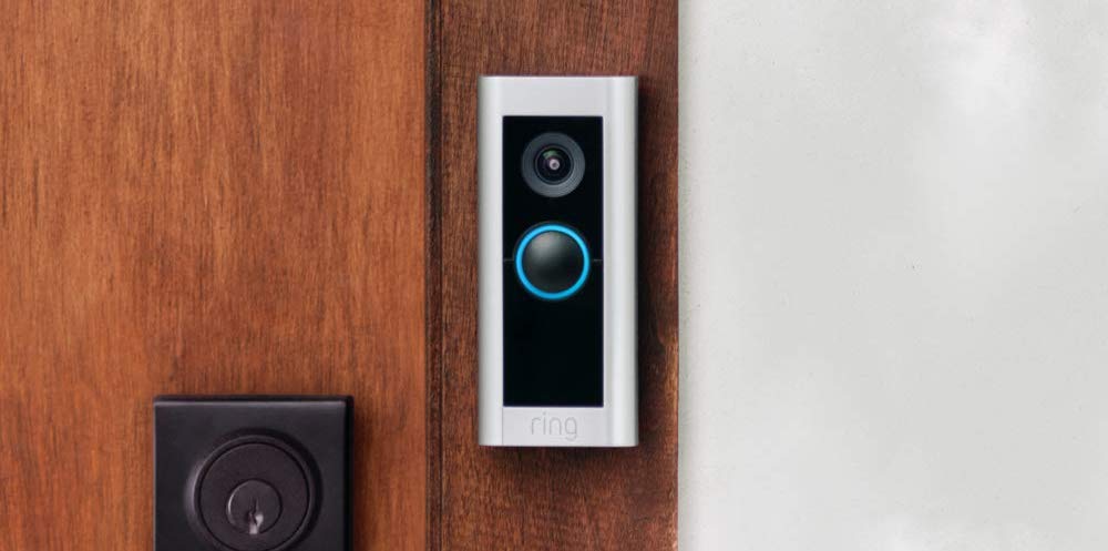 Ring Video Doorbell Pro 2 installed on a door
