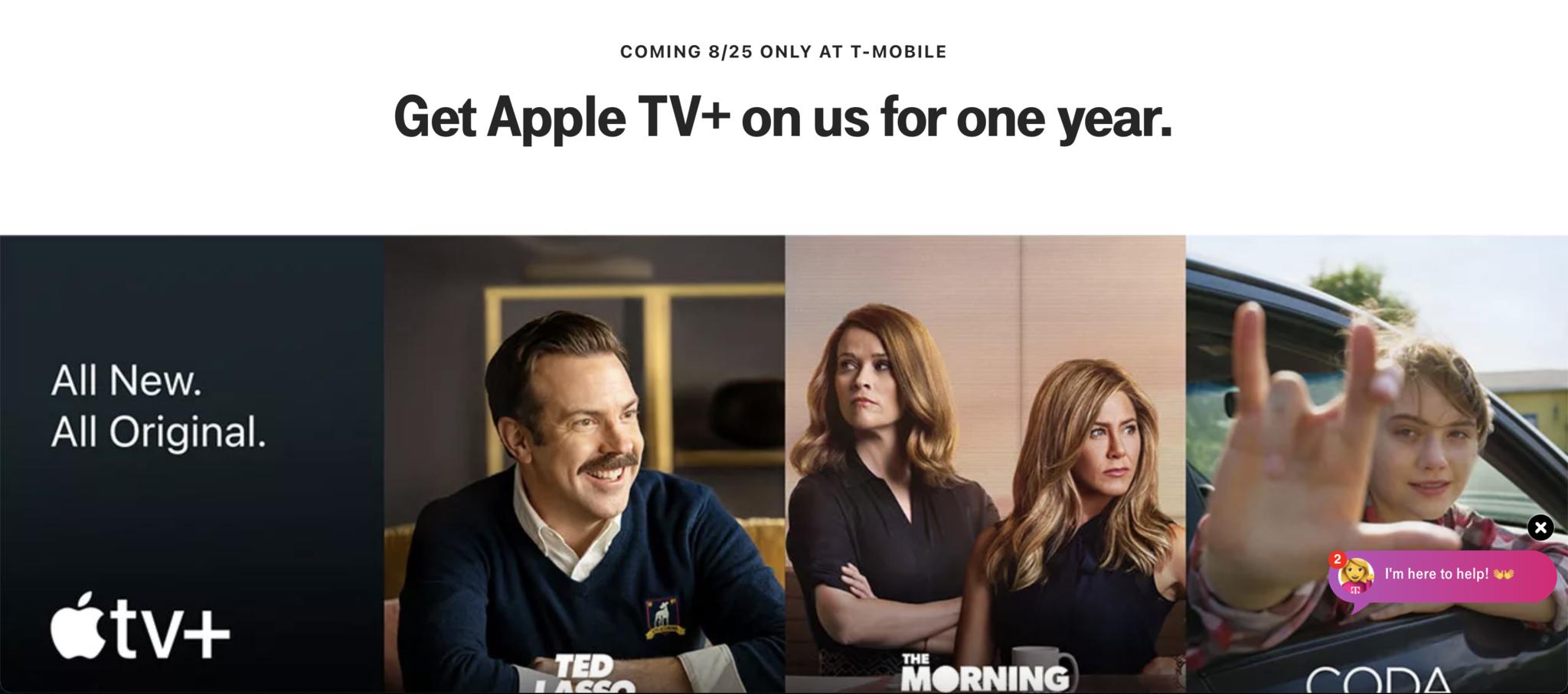 T Mobile Apple Tv Plus Offer