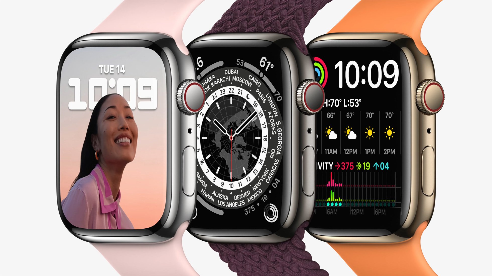 Apple Watch Série 7 Acier Inoxydable