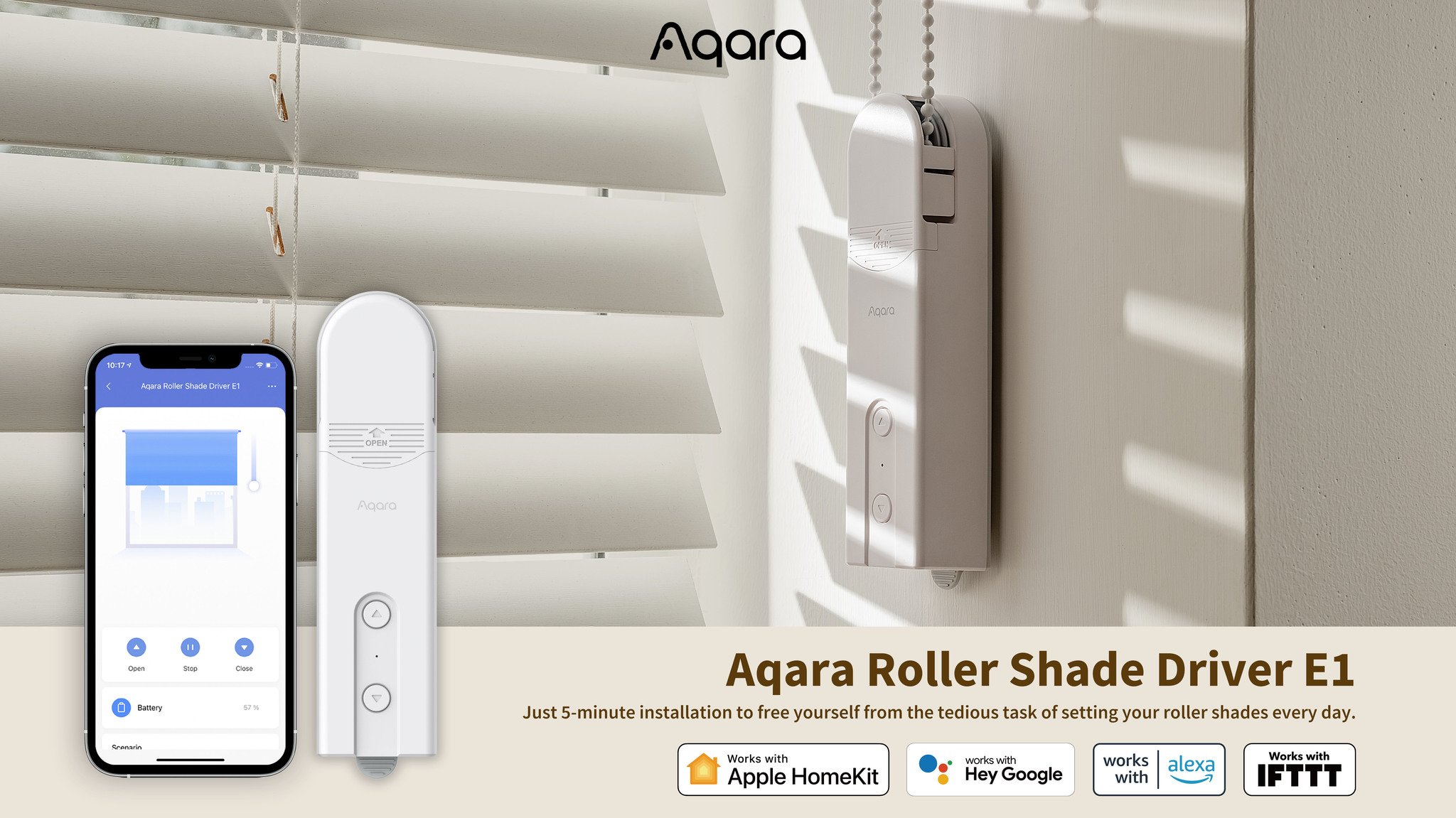 Aqara Roller Shade Driver E1 Press