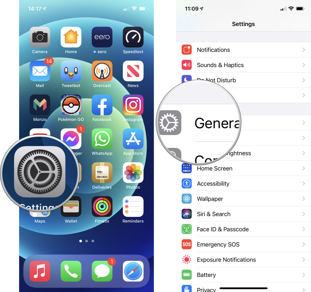 How to reset network settings: Open Settings, tap on General