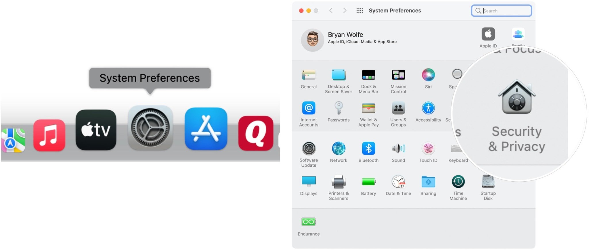 To allow non-App Store apps to run on macOS, go into System Preferences, then choose Security & Privacy.