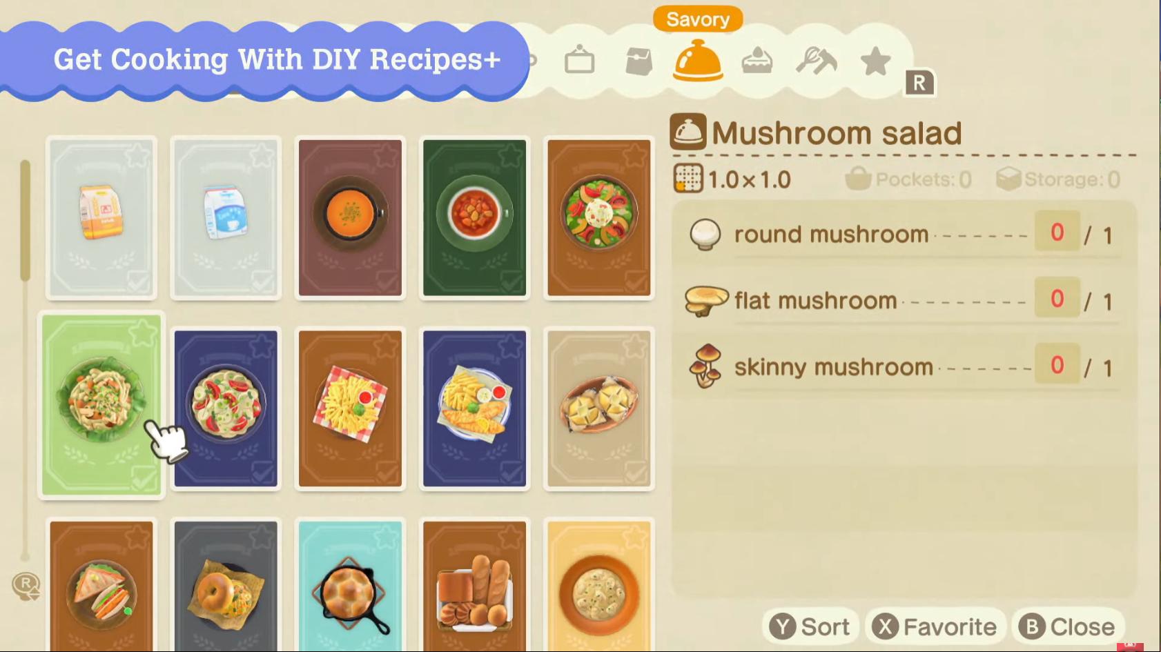 Animal Crossing New Horizons Cooking Recipes