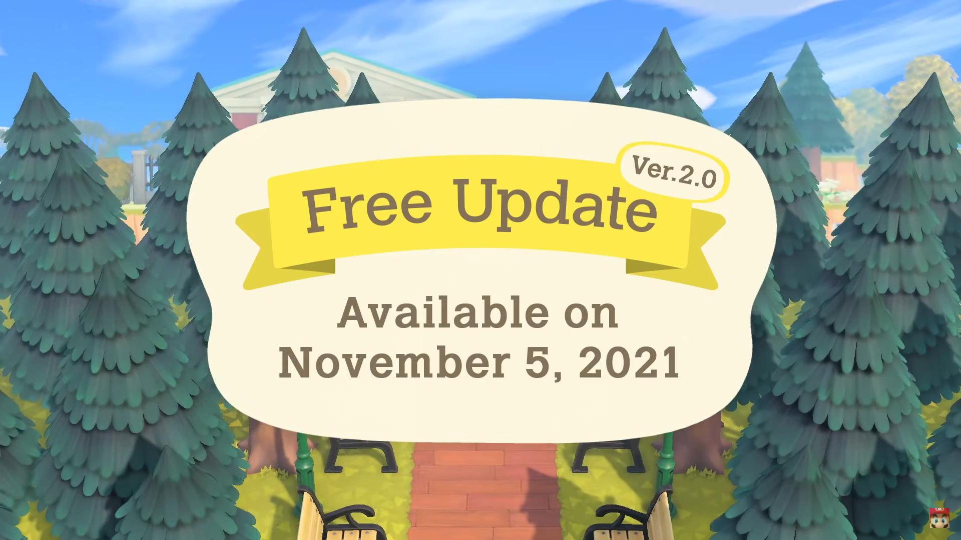 Animal Crossing New Horizons Free Update