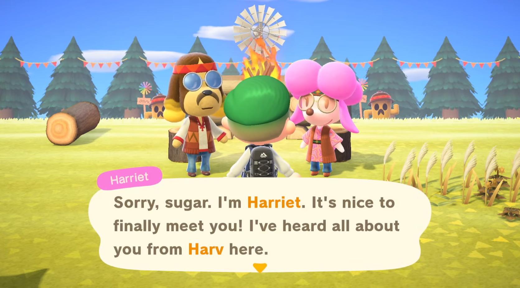 Animal Crossing New Horizons Harvs Island Harriet
