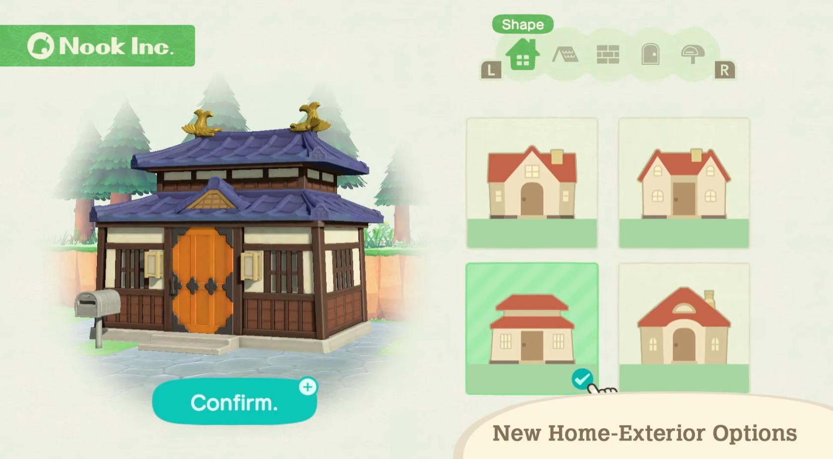 Animal Crossing Maisons New Horizons