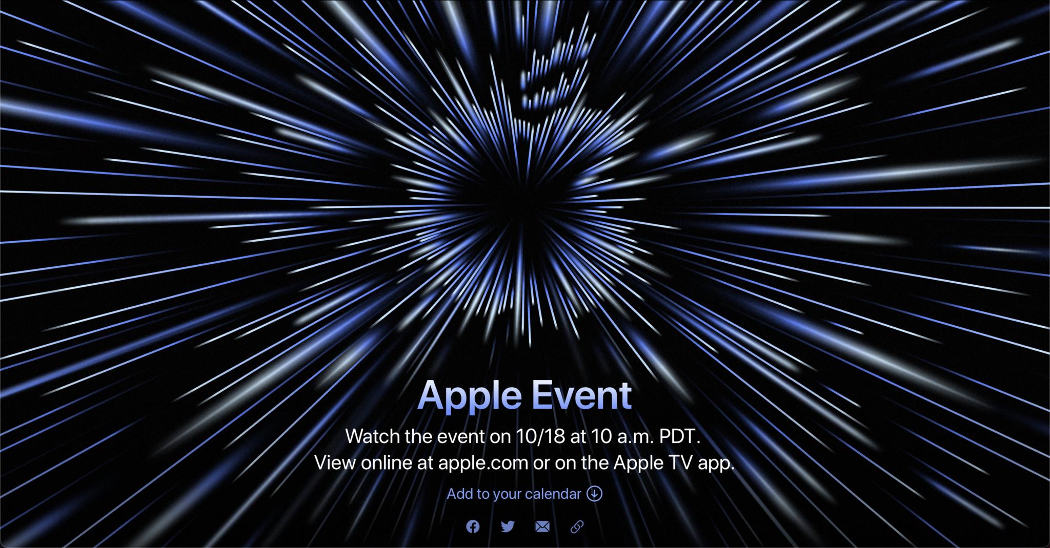 Apple Event Website October