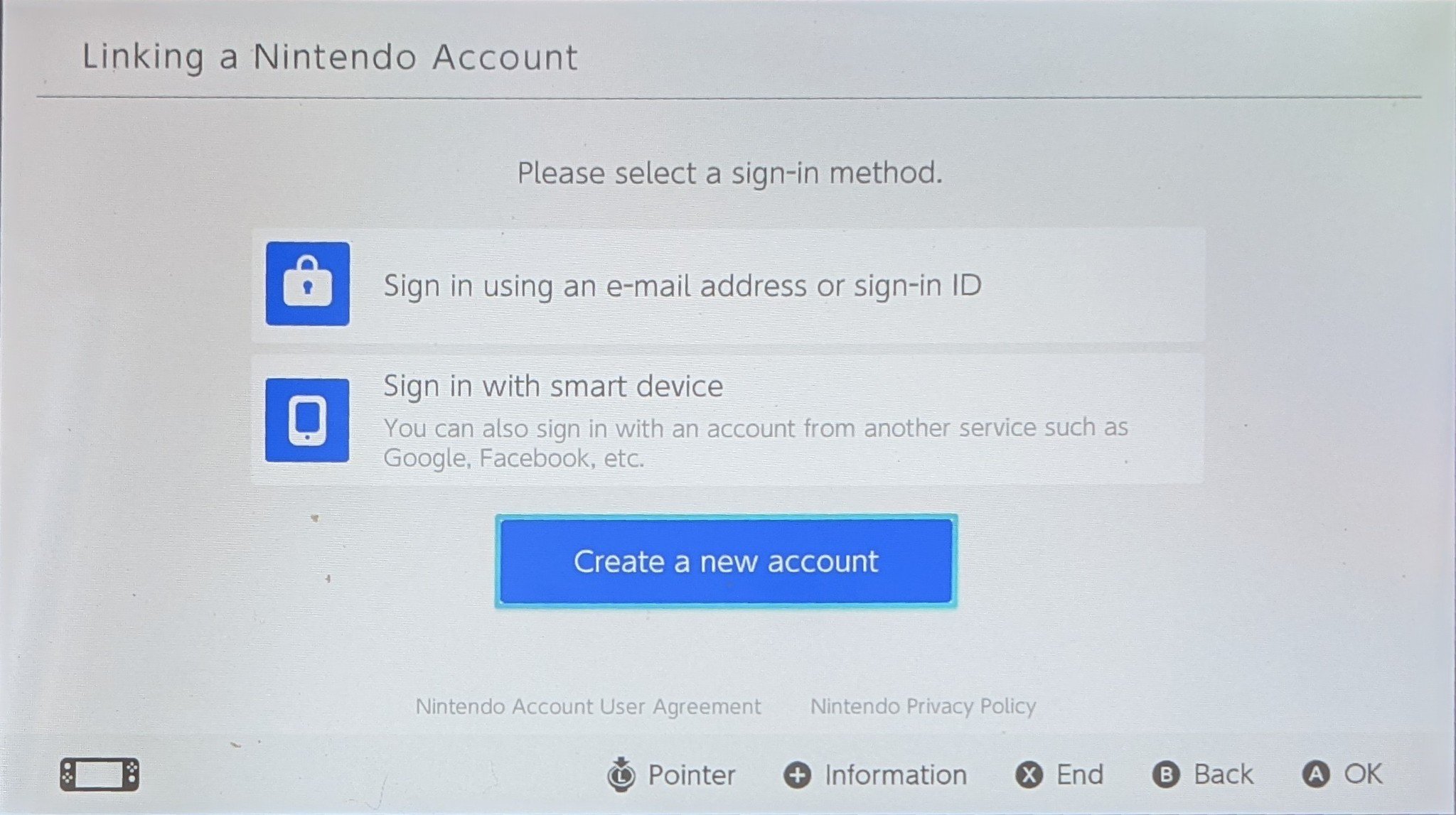 Create A New Account Nintendo Switch