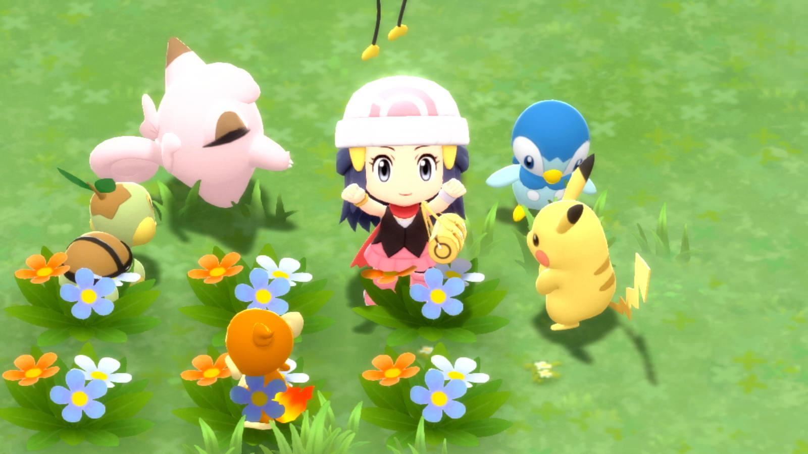 Pokemon Brilliant Diamond Parlayan İnci Dostluk Meydanı