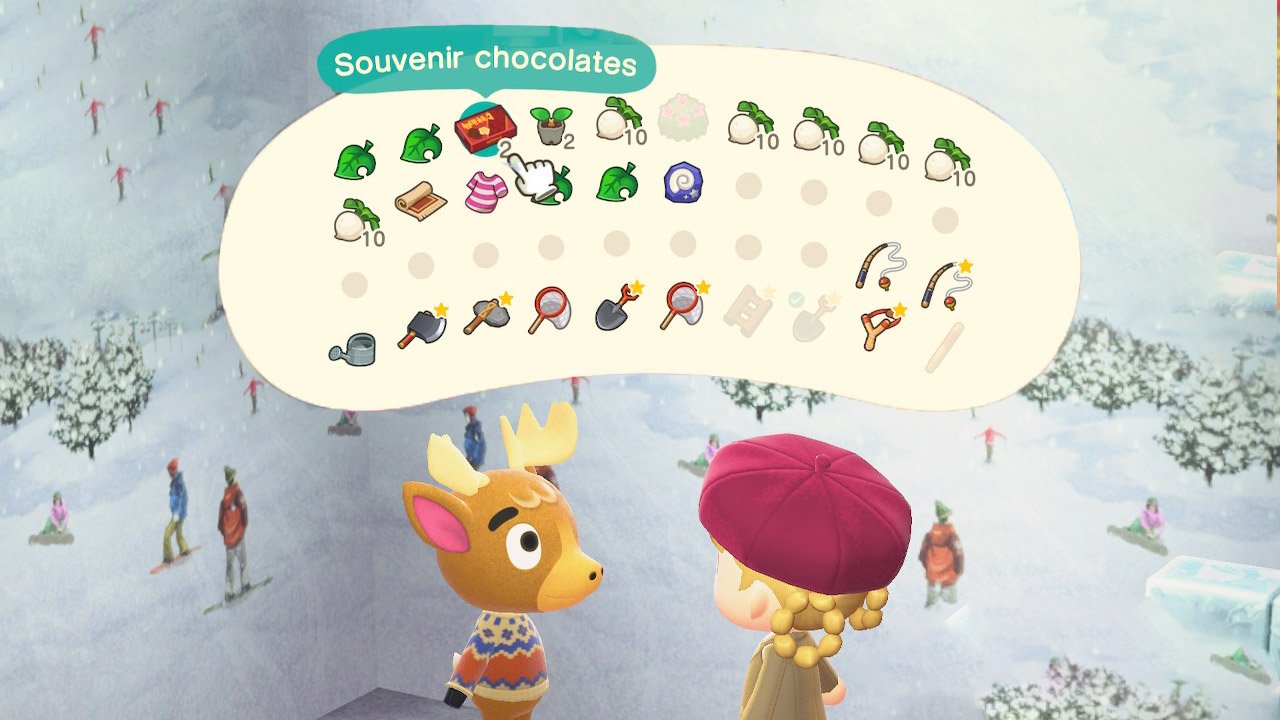 Animal Crossing Happy Home Paradise Give Souvenir Chocolates