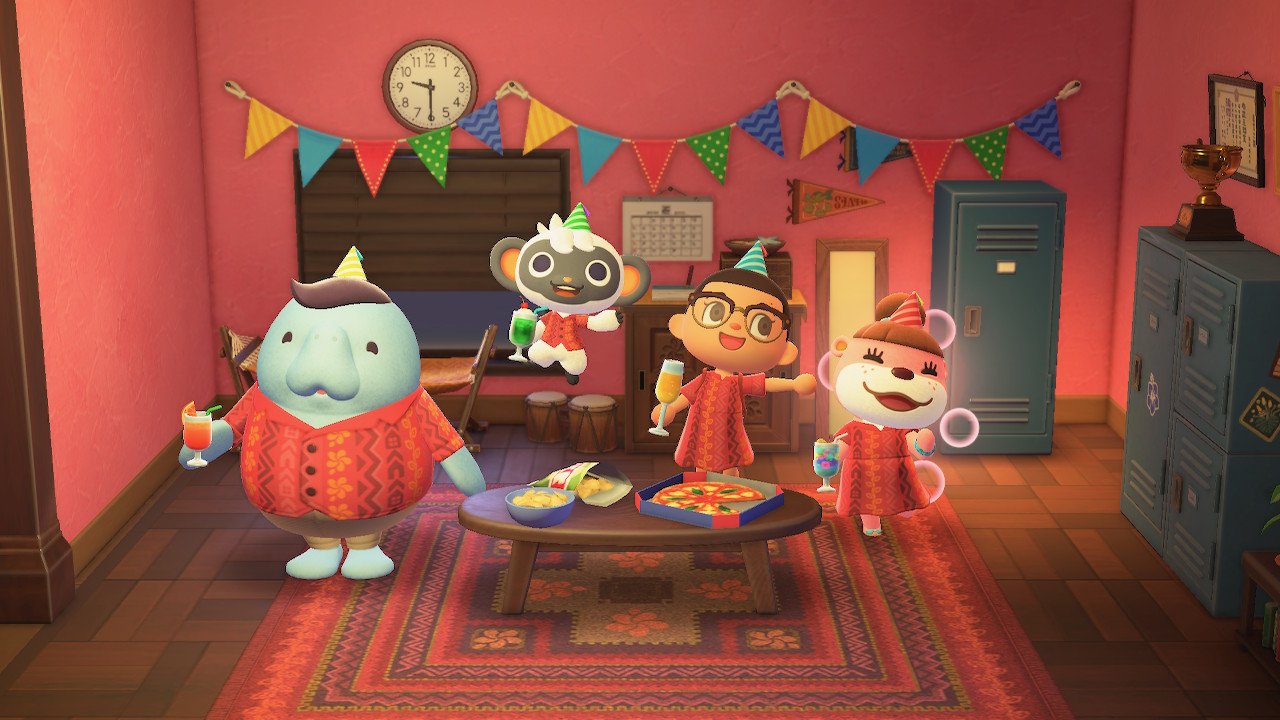 Animal Crossing Happy Home Paradise Party Празднование