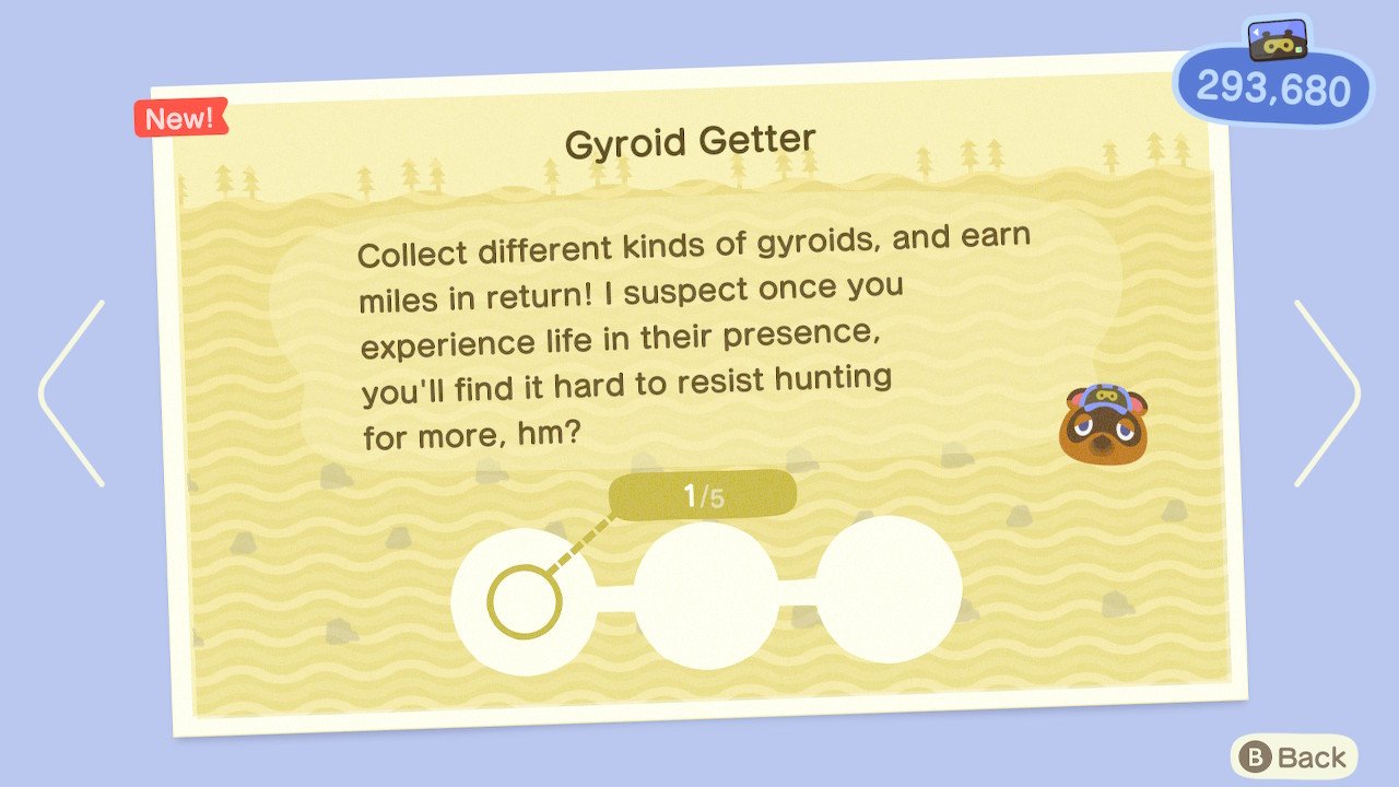 Animal Crossing New Horizons Nook Miles Gyroid Getter