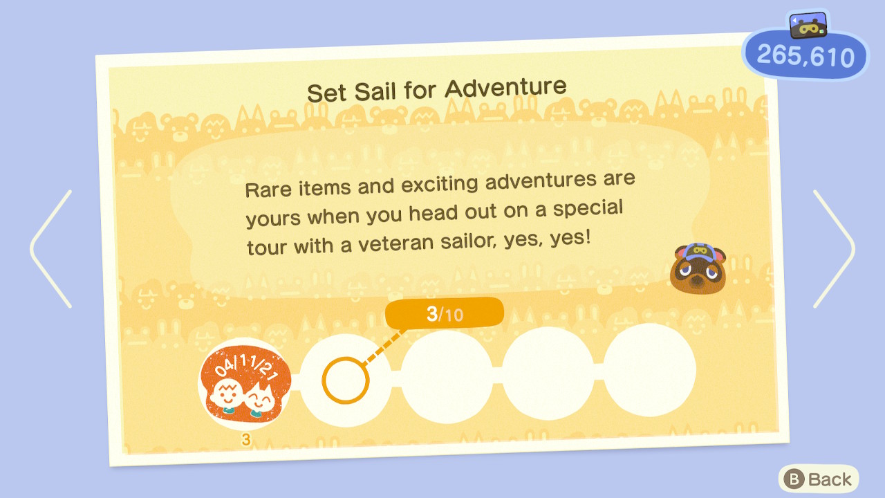 Animal Crossing New Horizons Nook Miles Set Sail For Adventure