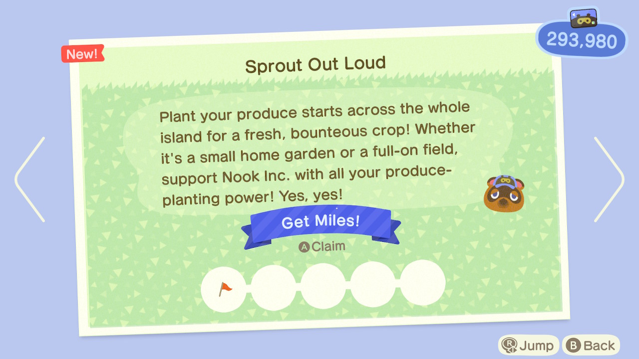 Animal Crossing New Horizons Nook Miles Sprout Out Loud