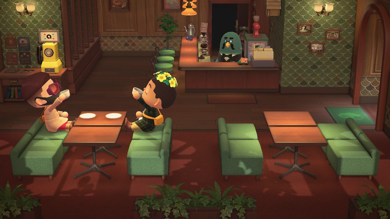 Animal Crossing New Horizons Roost Drink Coffee