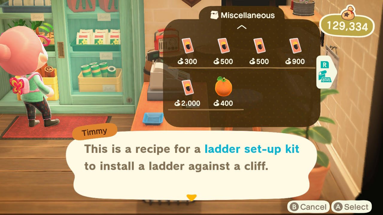 Animal Crossing New Horizons Wooden Ladder Kit