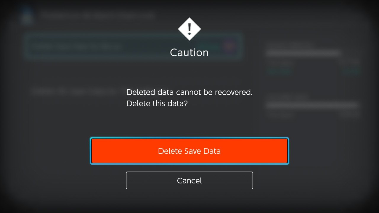Nintendo Switch Brilliant Diamond Delete Save Data
