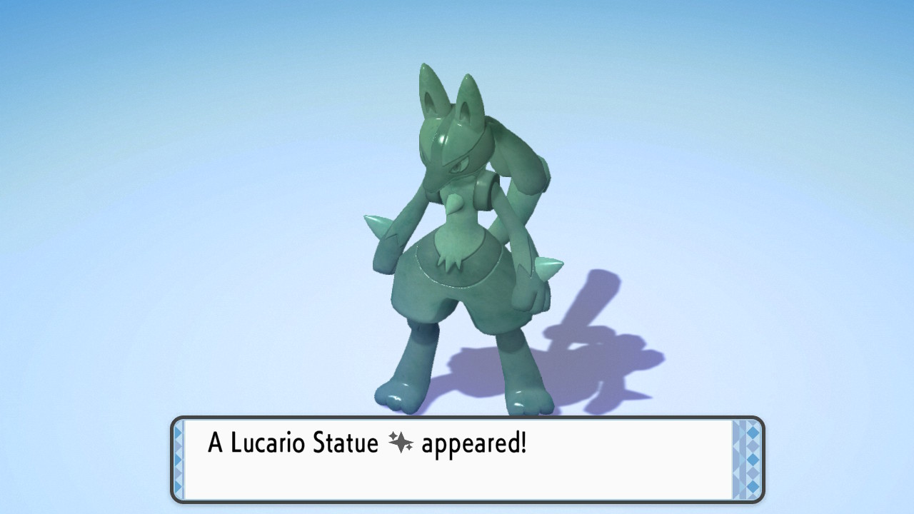 Pokemon Bdsp Rare Lucario Statue