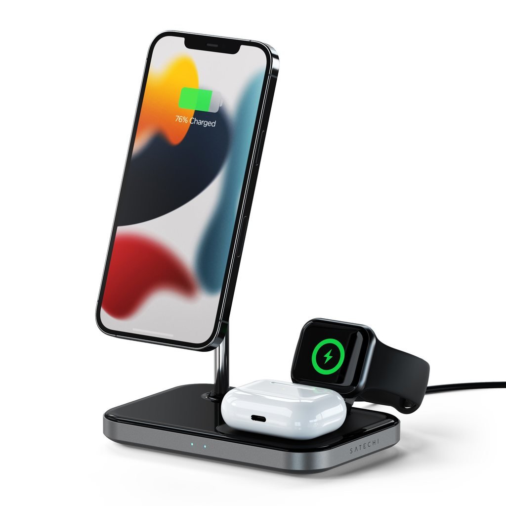 Satechi 3 In 1 Magnetic Wireless Charging Stand
