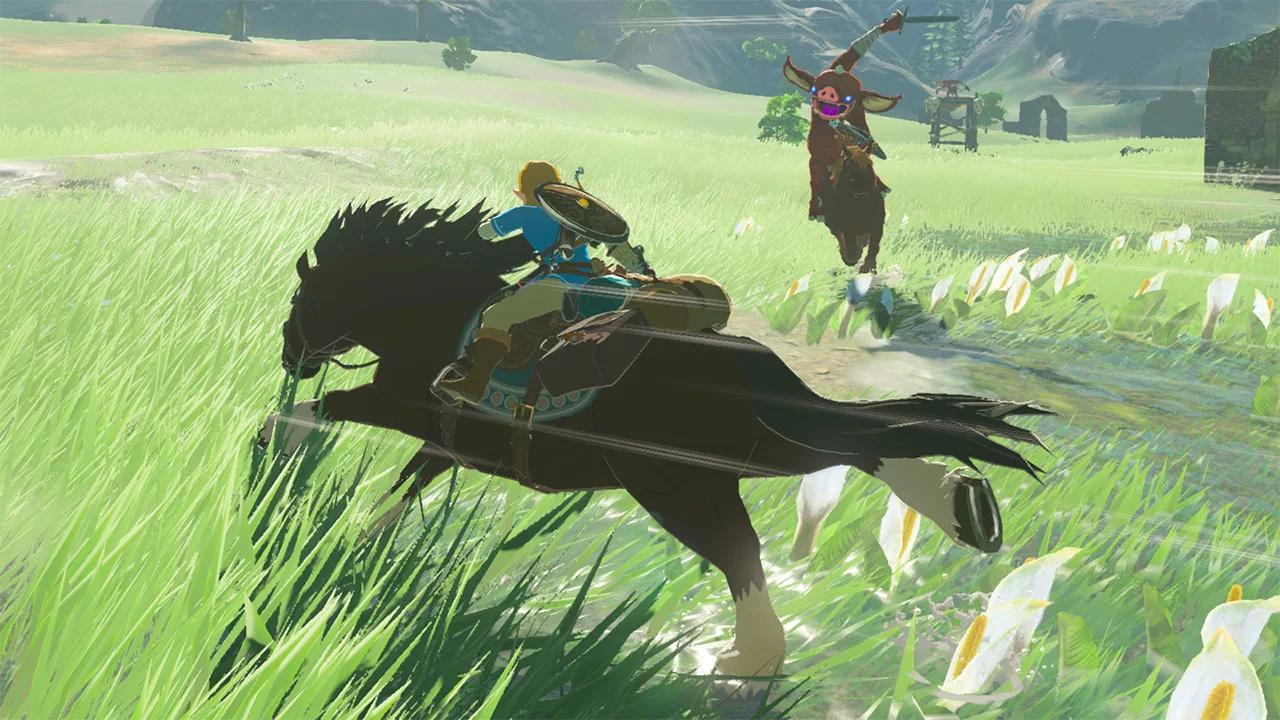 The Legend Of Zelda Breath Of The Wild Horseback