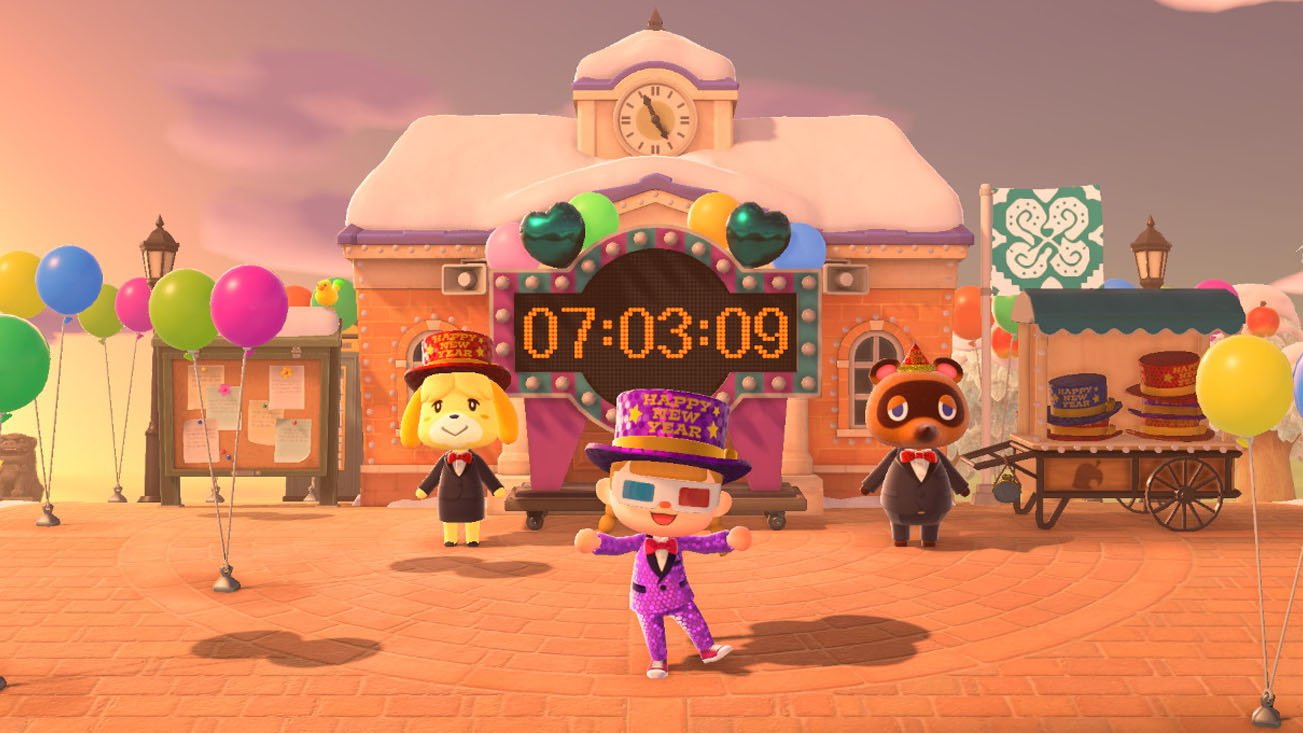 Animal Crossing New Year Countdown