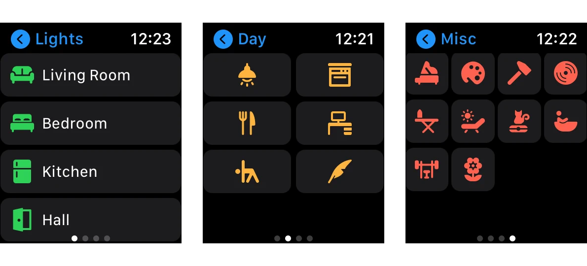 Controller For Homekit Apple Watch App Screens