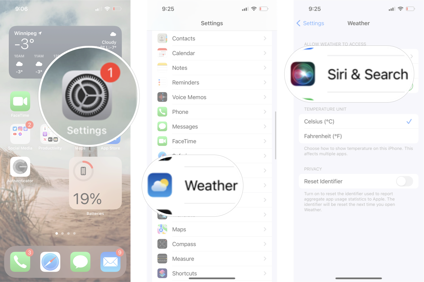 Open Siri And Search Settings For An App In iOS 15: Launch Settings, tap the app you want, and then tap Siri & Search.