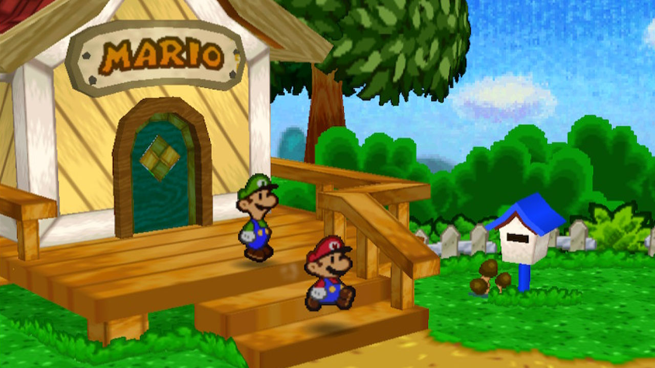 Paper Mario Leaving House