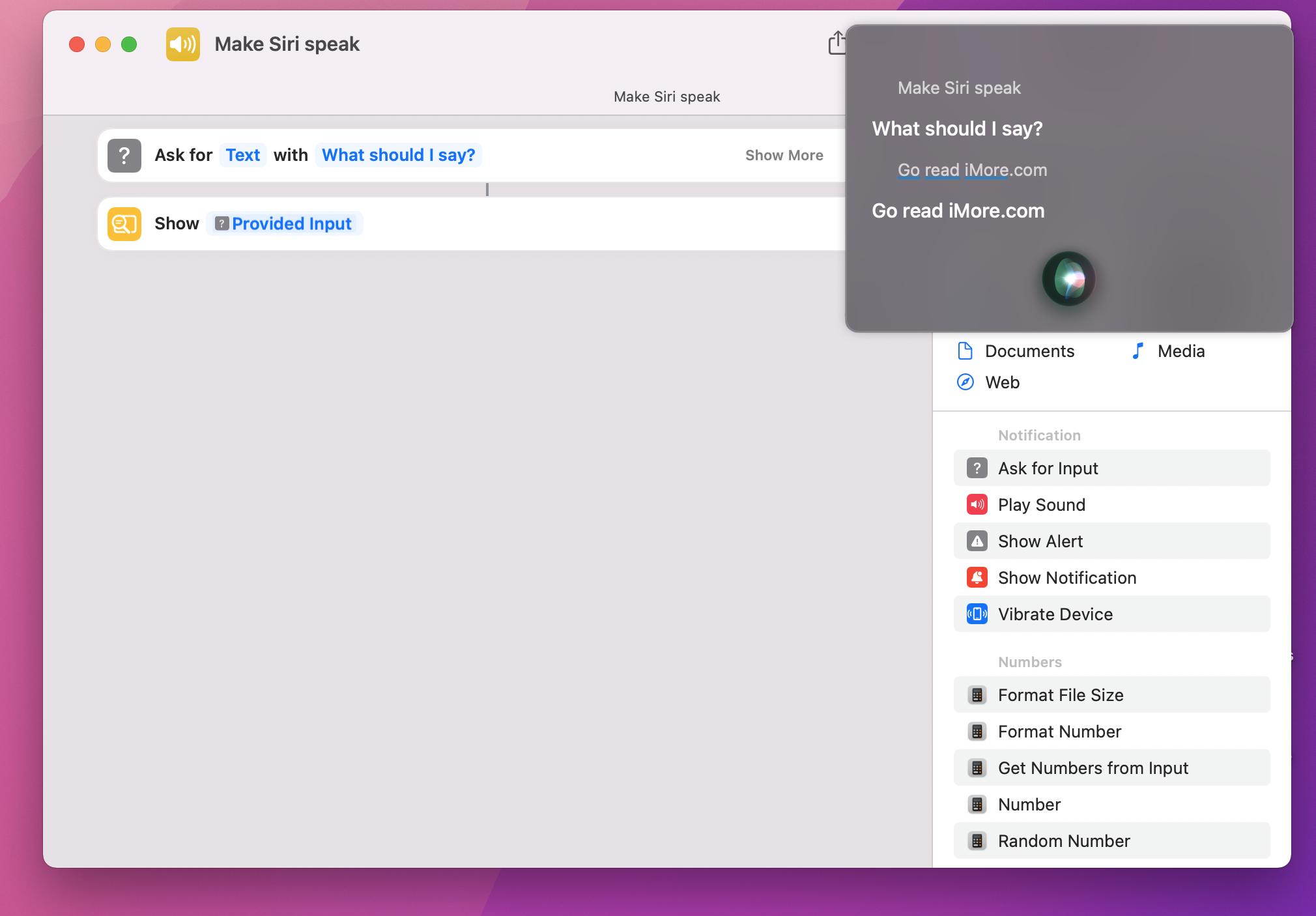 Shortcuts 2022 Changes Mac Screenshot