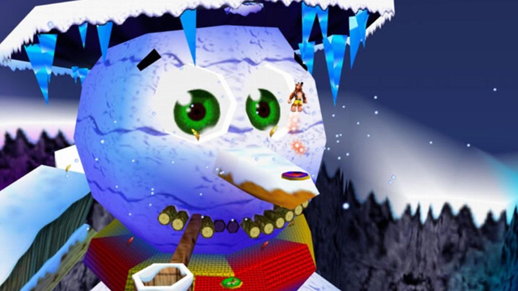 Banjo Kazooie Freeze Easy Peak Snowman