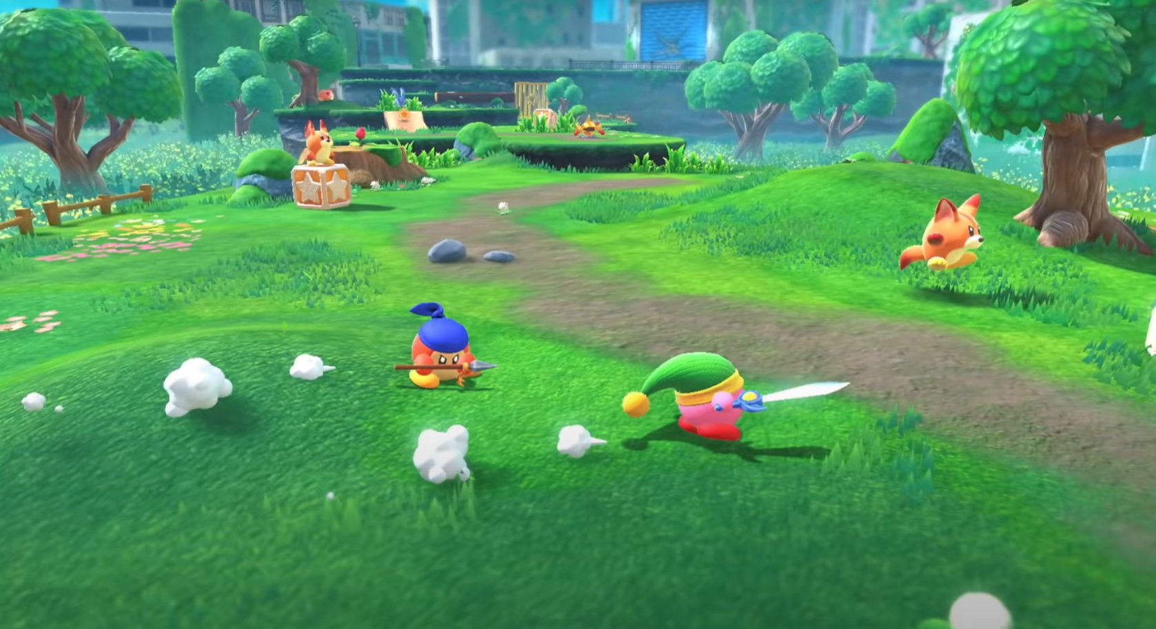 Kirby y las Tierras Olvidadas Batalla de dos jugadores