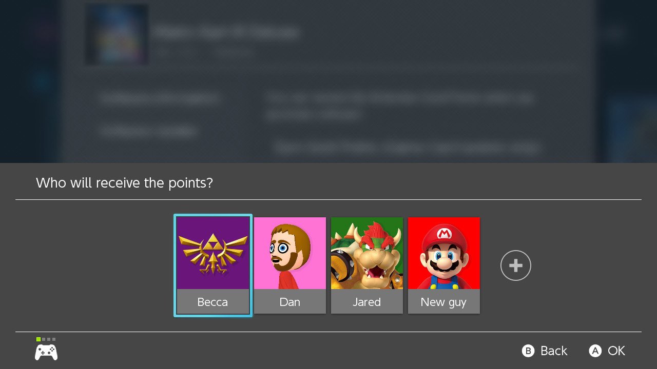 Redeem My Nintendo Gold Points Switch Choose Profile